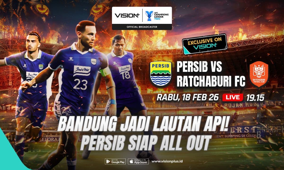 Klik di Sini! Jadwal dan Link Live Streaming Persib Bandung vs Ratchaburi FC di Vision+ Klik di Sini! Jadwal dan Link Live Streaming Persib Bandung vs Ratchaburi FC di Vision+