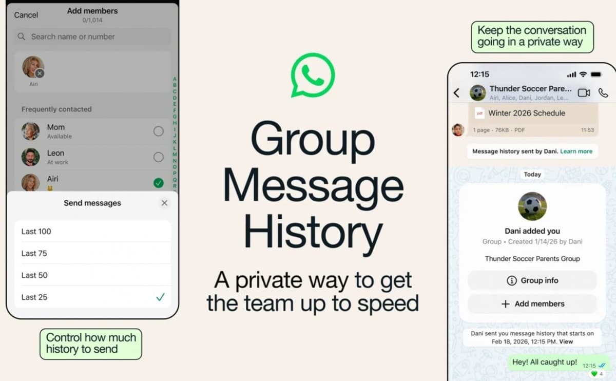 WhatsApp Luncurkan Fitur Riwayat Pesan Grup, Ini Fungsinya WhatsApp Luncurkan Fitur Riwayat Pesan Grup, Ini Fungsinya