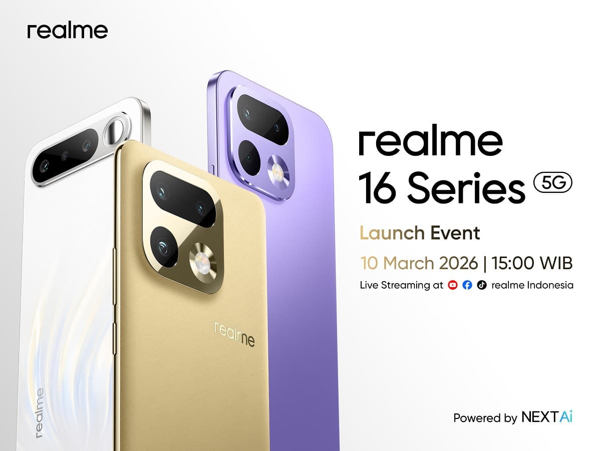 Realme 16 Series Segera Rilis di Indonesia, Usung Kamera 200MP + 50MP Periscope Telephoto Realme 16 Series Segera Rilis di Indonesia, Usung Kamera 200MP + 50MP Periscope Telephoto