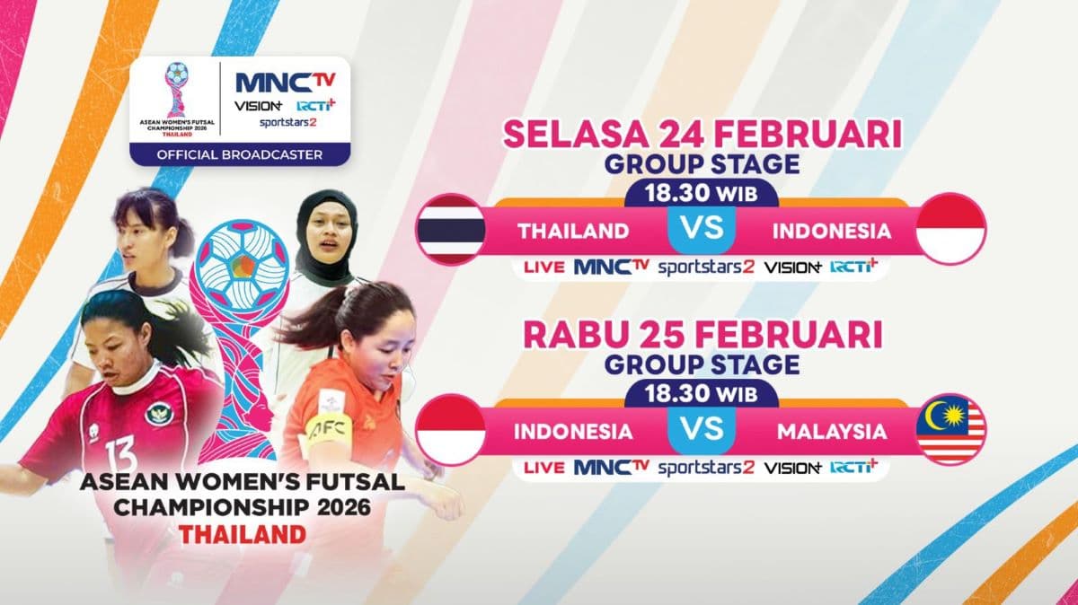 Jadwal Timnas Futsal Putri Indonesia di Piala AFF Futsal Wanita 2026, Live di MNCTV Jadwal Timnas Futsal Putri Indonesia di Piala AFF Futsal Wanita 2026, Live di MNCTV