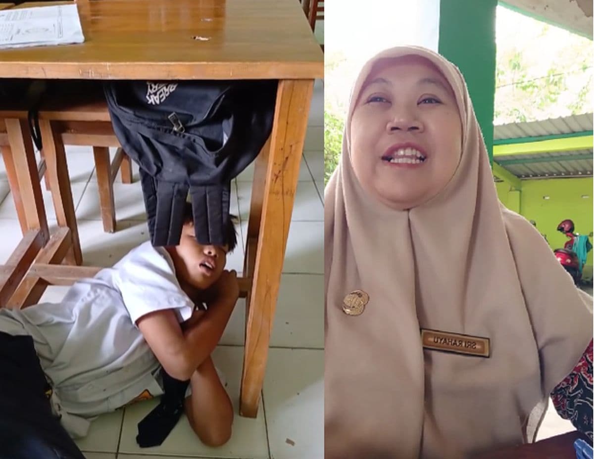 Viral, Cara Guru Bangunkan Anak yang Tidur di Kelas Bikin Salfok Viral, Cara Guru Bangunkan Anak yang Tidur di Kelas Bikin Salfok
