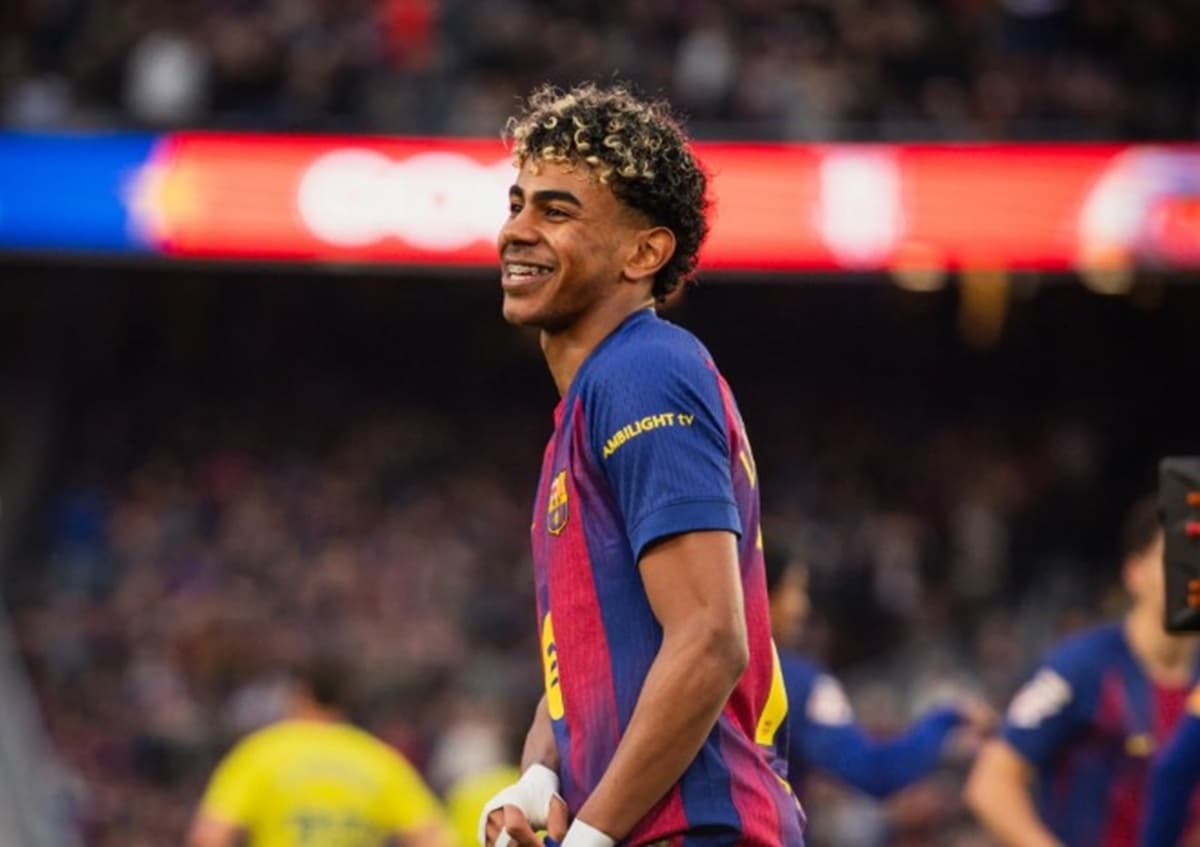 Bikin Hattrick Perdana di Laga Barcelona vs Villarreal, Lamine Yamal: Saya Dituntut Cetak 100 Gol Bikin Hattrick Perdana di Laga Barcelona vs Villarreal, Lamine Yamal: Saya Dituntut Cetak 100 Gol