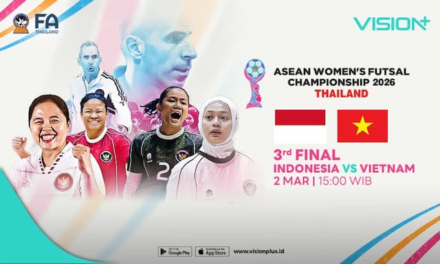 Jadwal dan Link Live Streaming Timnas Futsal Putri Indonesia vs Vietnam di Piala AFF Futsal Wanita 2026 Jadwal dan Link Live Streaming Timnas Futsal Putri Indonesia vs Vietnam di Piala AFF Futsal Wanita 2026