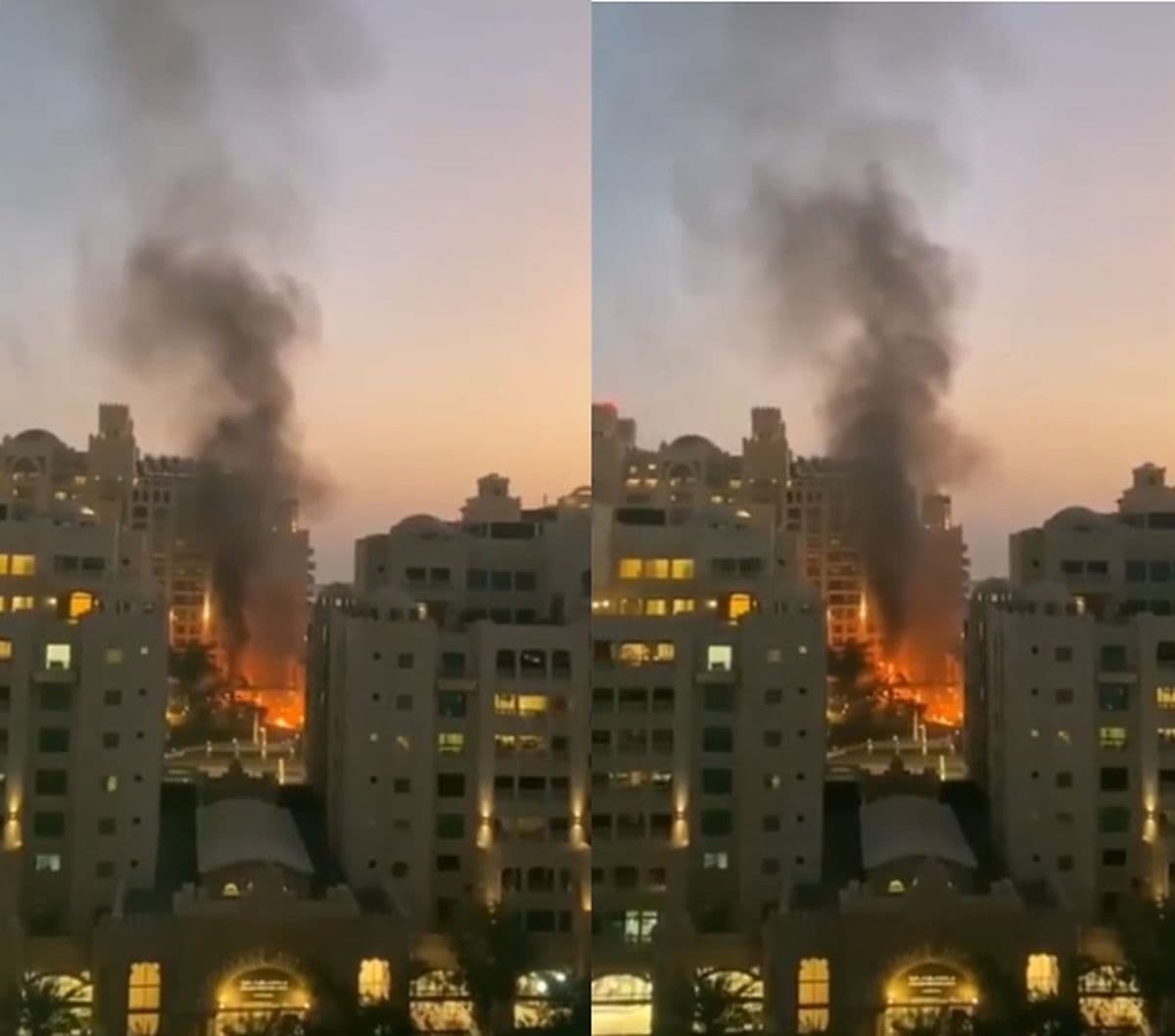 Hotel Ikonik Burj Al Arab Dubai Terbakar, Gara-Gara Puing Drone Hotel Ikonik Burj Al Arab Dubai Terbakar, Gara-Gara Puing Drone