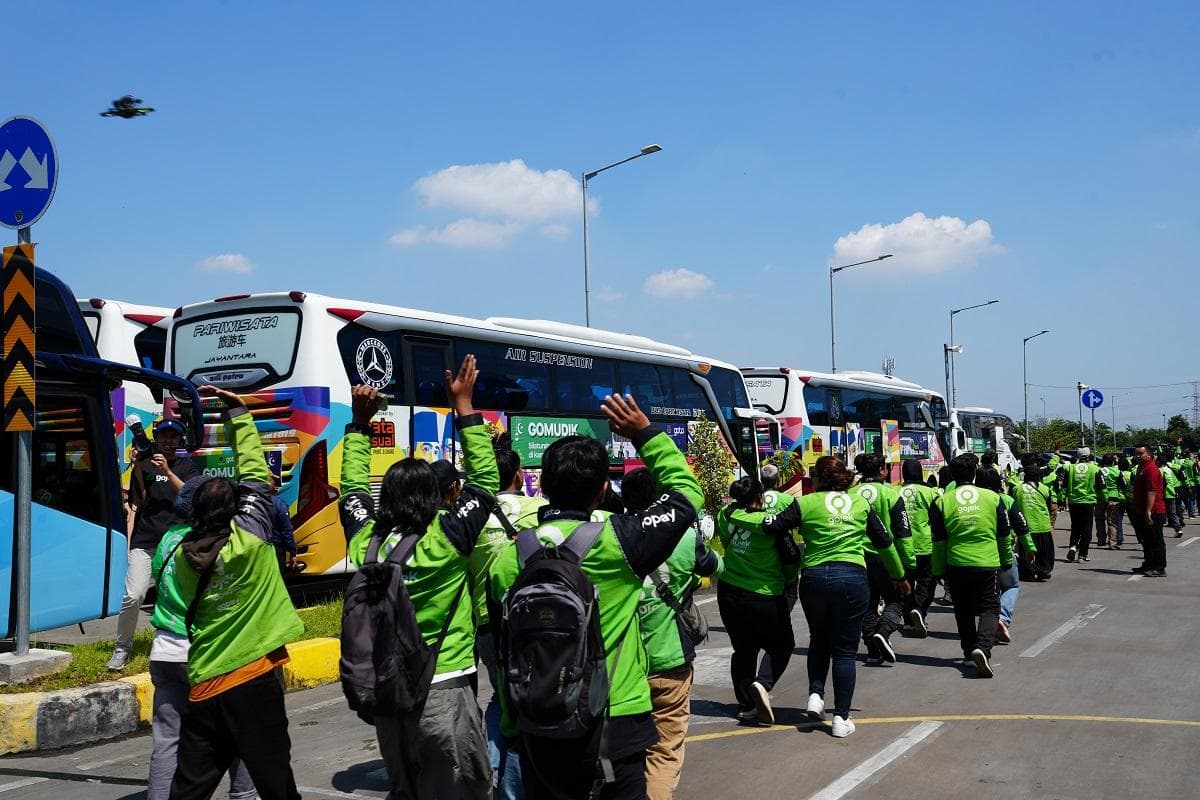 Mudik Lebaran 2026, 3.000 Driver Ojol Berangkat Gratis Mudik Lebaran 2026, 3.000 Driver Ojol Berangkat Gratis