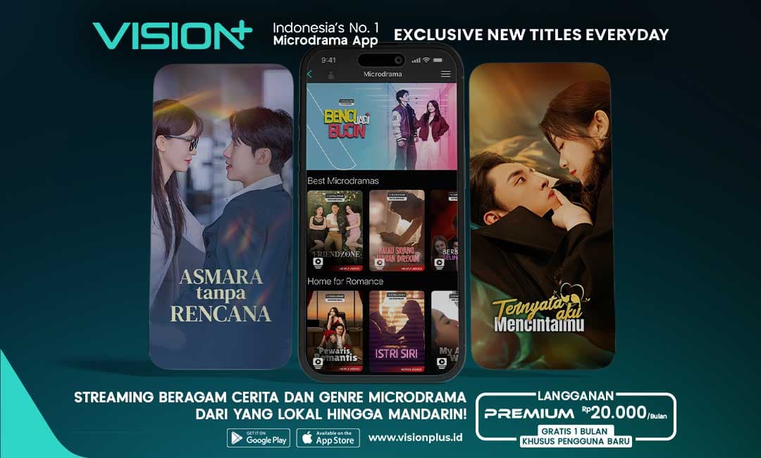 VISION+ Hadirkan Ragam Microdrama dengan Genre Terlengkap VISION+ Hadirkan Ragam Microdrama dengan Genre Terlengkap