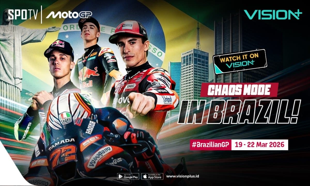 Jadwal Siaran Langsung Race MotoGP Brasil 2026, Live Streaming di Vision+! Jadwal Siaran Langsung Race MotoGP Brasil 2026, Live Streaming di Vision+!