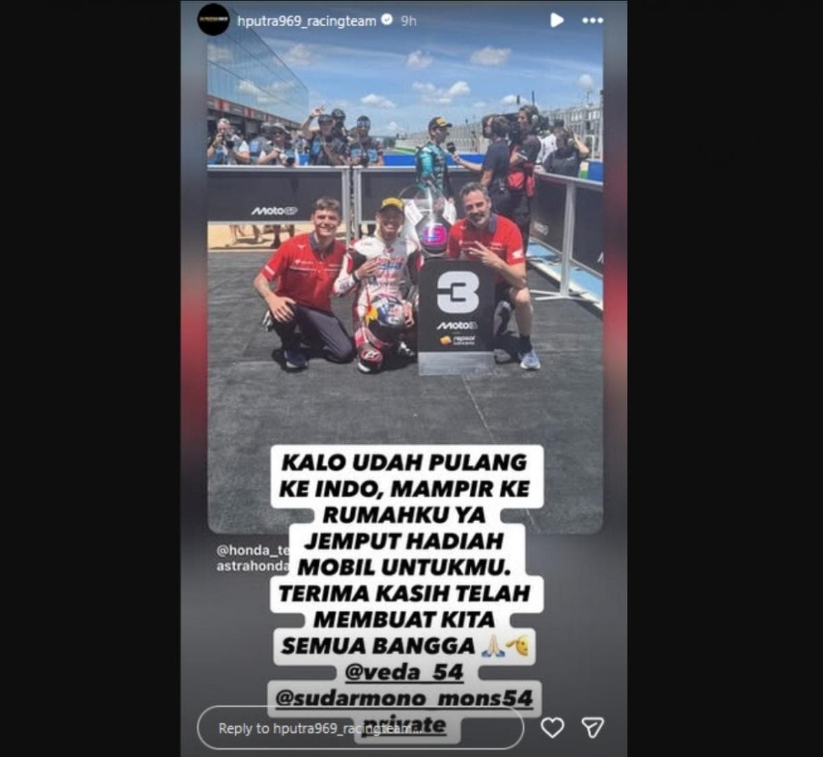 Riwayat Pendidikan Putra Rizky Bustaman, Menantu Haji Isam yang Beri Hadiah Mobil ke Pembalap Veda Ega Pratama Riwayat Pendidikan Putra Rizky Bustaman, Menantu Haji Isam yang Beri Hadiah Mobil ke Pembalap Veda Ega Pratama