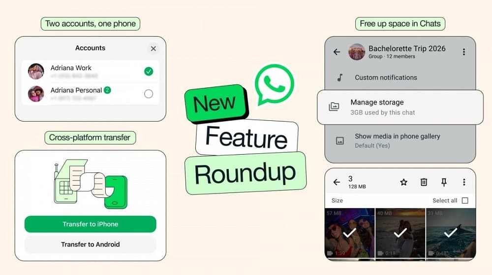 WhatsApp Hadirkan Fitur Baru untuk iOS, Dukungan Akun Ganda hingga Pemindahan Lintas Platform WhatsApp Hadirkan Fitur Baru untuk iOS, Dukungan Akun Ganda hingga Pemindahan Lintas Platform