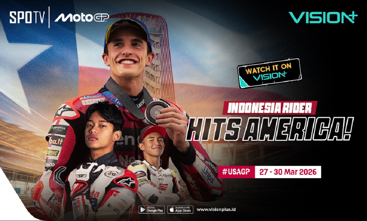 Jadwal dan Link Live Streaming MotoGP Amerika Serikat 2026 di Vision+: Marc Marquez Incar Kemenangan! Jadwal dan Link Live Streaming MotoGP Amerika Serikat 2026 di Vision+: Marc Marquez Incar Kemenangan!