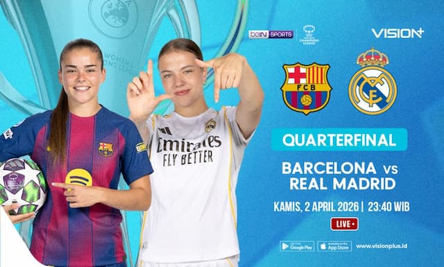 Jadwal dan Link Live Streaming Barcelona vs Real Madrid di UWCL 2025-2026 Jadwal dan Link Live Streaming Barcelona vs Real Madrid di UWCL 2025-2026