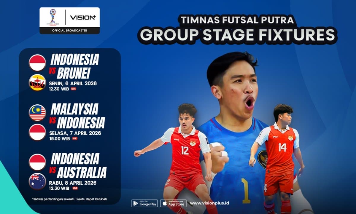 Jadwal Link Live Streaming Timnas Futsal Indonesia vs Malaysia di Piala AFF Futsal 2026 Jadwal Link Live Streaming Timnas Futsal Indonesia vs Malaysia di Piala AFF Futsal 2026