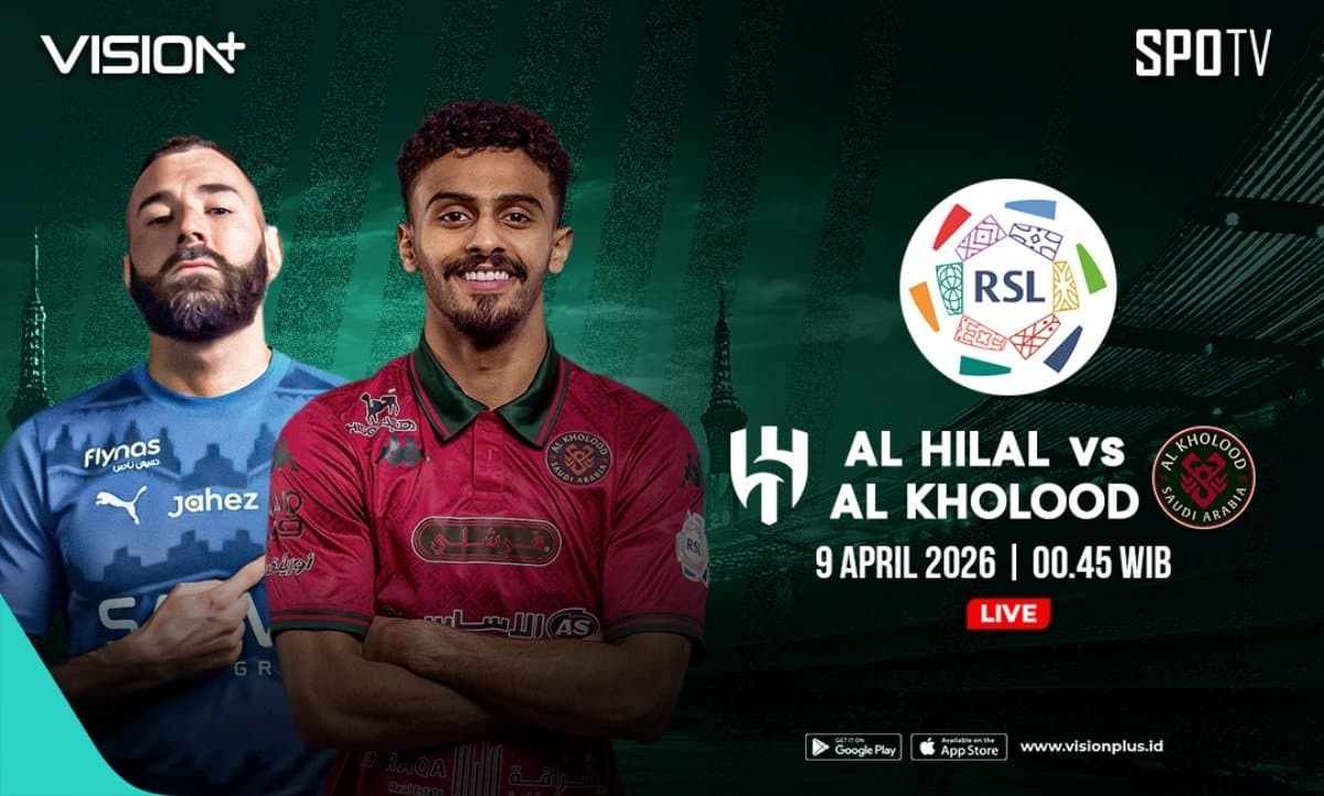 Jadwal dan Link Live Streaming Vision+ Al Hilal vs Al Kholood, Klik di Sini! Jadwal dan Link Live Streaming Vision+ Al Hilal vs Al Kholood, Klik di Sini!