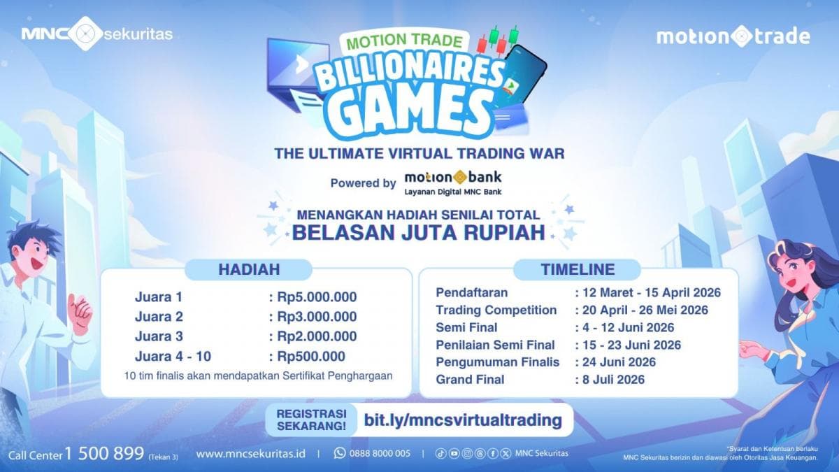 MNC Sekuritas Gandeng MNC Bank Gelar Kompetisi MotionTrade Billionaires Games The Ultimate Virtual Trading War MNC Sekuritas Gandeng MNC Bank Gelar Kompetisi MotionTrade Billionaires Games The Ultimate Virtual Trading War