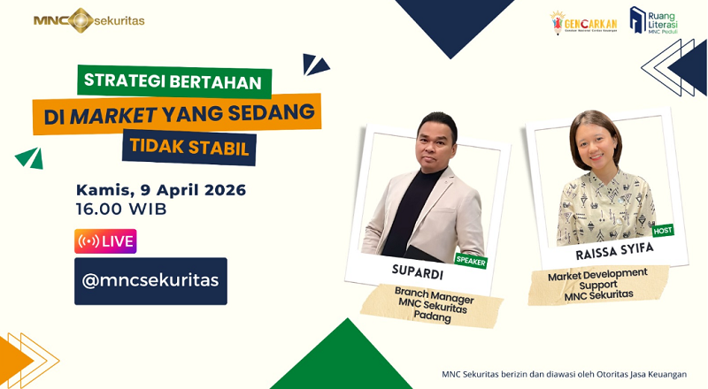 Market Lagi Fluktuatif? Simak Strategi Bertahan di Market yang Sedang Tidak Stabil di IG Live MNC Sekuritas Market Lagi Fluktuatif? Simak Strategi Bertahan di Market yang Sedang Tidak Stabil di IG Live MNC Sekuritas
