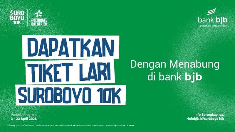 Dorong Gaya Hidup Sehat, bank bjb Hadirkan Promo Suroboyo 10K Dorong Gaya Hidup Sehat, bank bjb Hadirkan Promo Suroboyo 10K
