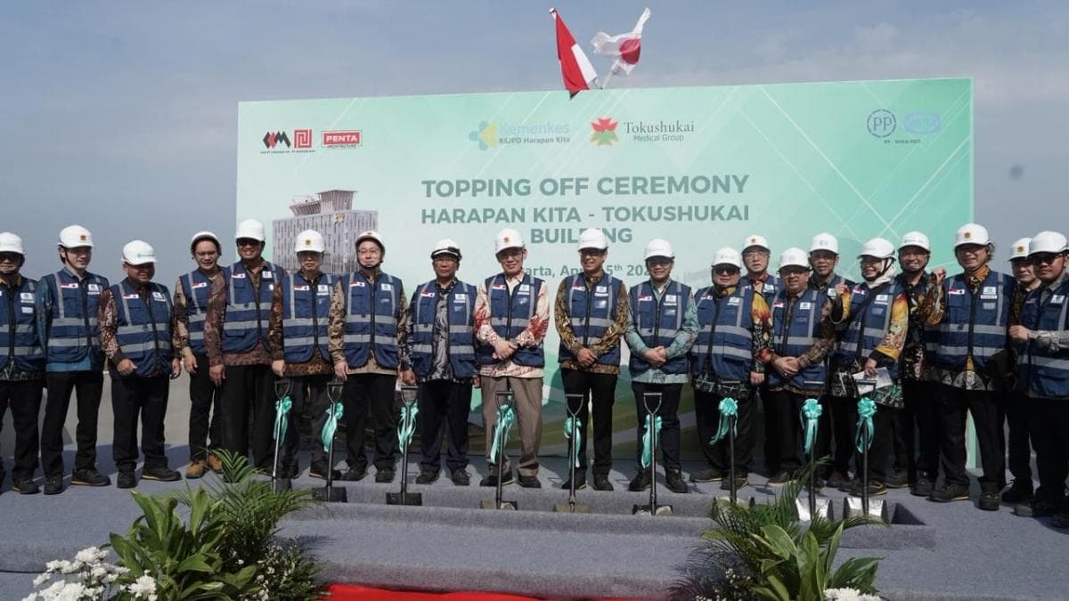 PTPP Topping Off RSJPD Harapan Kita-Tokushukai, Smart Hospital Berteknologi Tinggi PTPP Topping Off RSJPD Harapan Kita-Tokushukai, Smart Hospital Berteknologi Tinggi