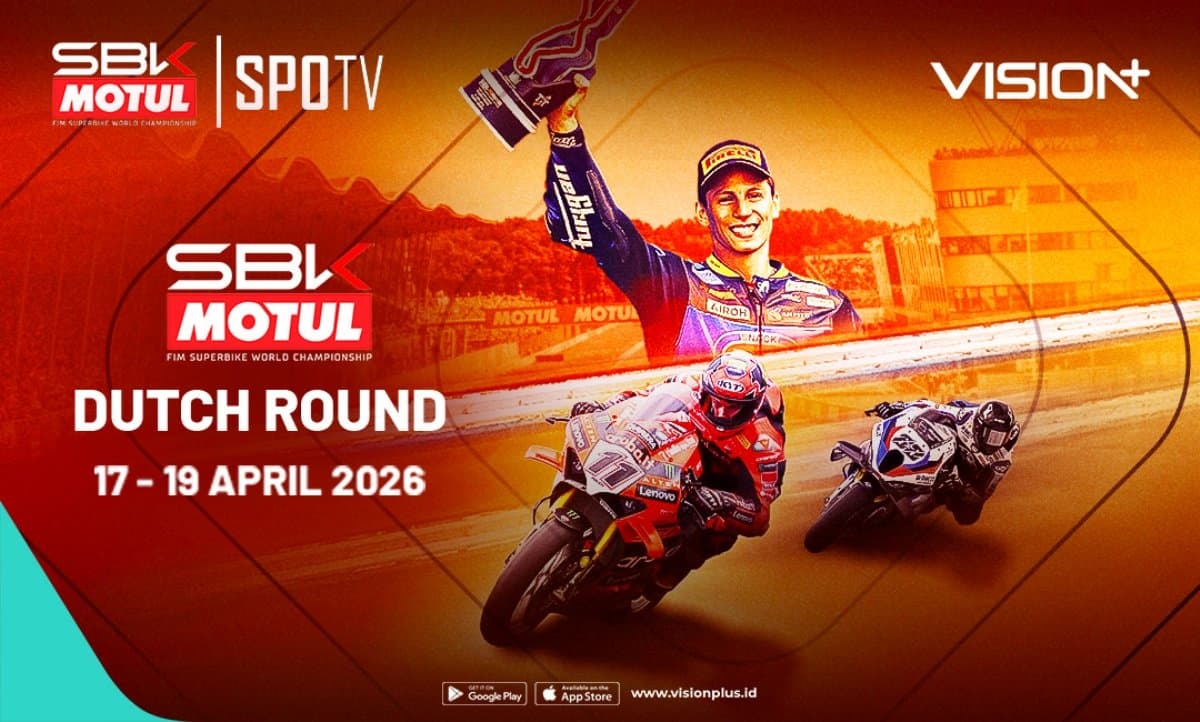 Jadwal dan Link Live Streaming WSBK Belanda 2026 di Vision+, Klik di Sini! Jadwal dan Link Live Streaming WSBK Belanda 2026 di Vision+, Klik di Sini!