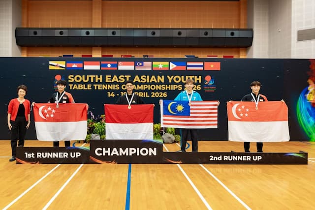 Indonesia Raih Emas di SEA Youth Table Tennis 2026, Generasi Baru Unjuk Gigi! Indonesia Raih Emas di SEA Youth Table Tennis 2026, Generasi Baru Unjuk Gigi!