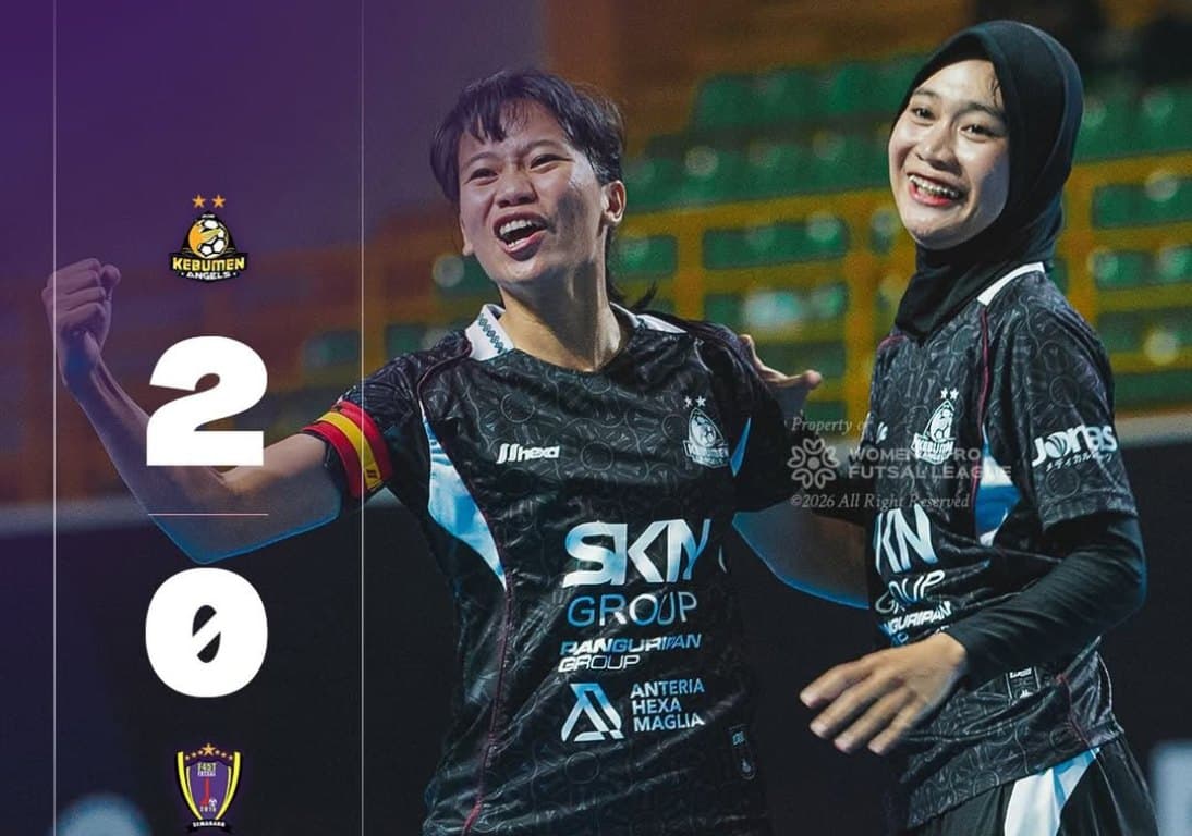 Hasil Womens Pro Futsal League Indonesia 2026: Kebumen Angels Bungkam F45T, KLN Sikat Mojang Bandung Hasil Womens Pro Futsal League Indonesia 2026: Kebumen Angels Bungkam F45T, KLN Sikat Mojang Bandung