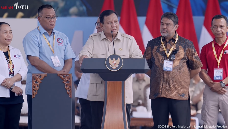 Di Depan Buruh, Prabowo Kucurkan Rp500 Triliun untuk Perlindungan Sosial Di Depan Buruh, Prabowo Kucurkan Rp500 Triliun untuk Perlindungan Sosial