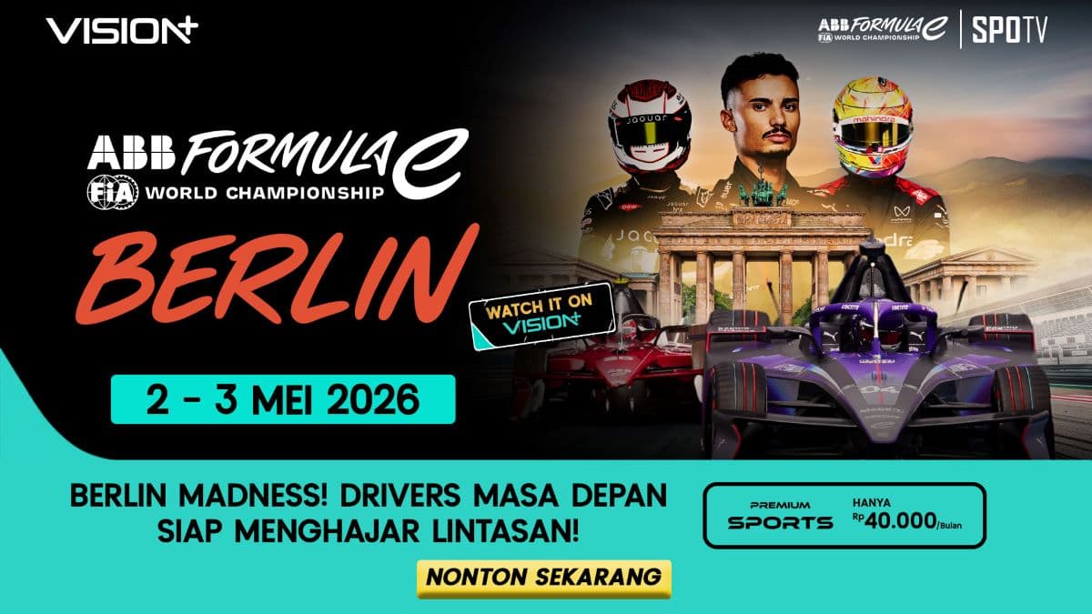 Link Live Streaming Formula E Berlin E-Prix 2026 di VISION+, Klik di Sini! Link Live Streaming Formula E Berlin E-Prix 2026 di VISION+, Klik di Sini!