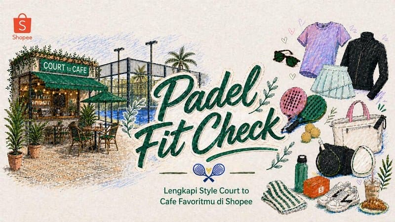 Padel Fit Check: Lengkapi Style Court to Cafe Favoritmu di Shopee Padel Fit Check: Lengkapi Style Court to Cafe Favoritmu di Shopee
