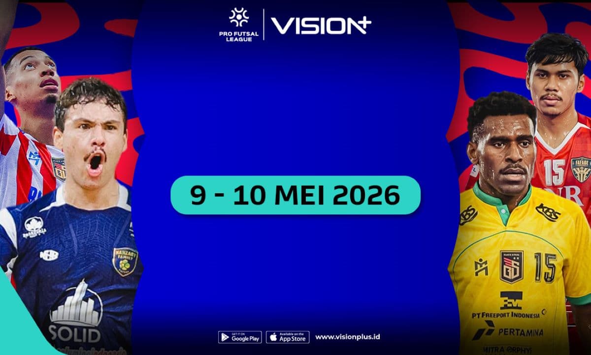 Live di Vision+! Jadwal Siaran Langsung Pro Futsal League Indonesia 2025-2026 Akhir Pekan Ini Live di Vision+! Jadwal Siaran Langsung Pro Futsal League Indonesia 2025-2026 Akhir Pekan Ini