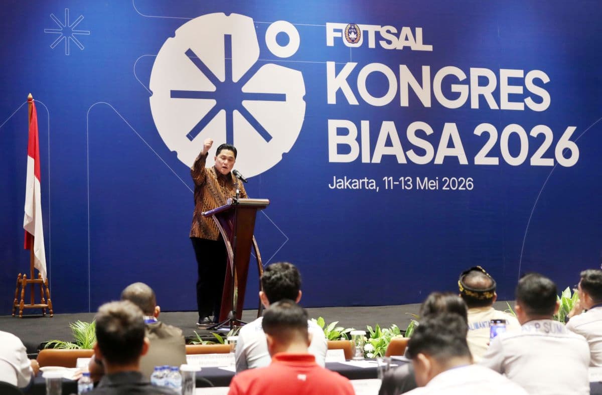 Hadiri Kongres Biasa FFI, Erick Thohir: Wajib Naik Kelas demi Piala Dunia Futsal 2028! Hadiri Kongres Biasa FFI, Erick Thohir: Wajib Naik Kelas demi Piala Dunia Futsal 2028!