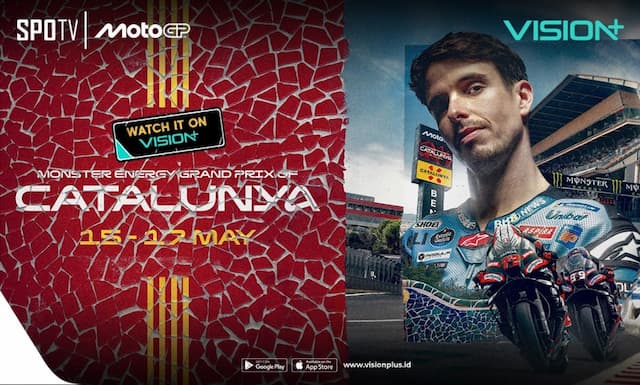 Jadwal dan Link Live Streaming MotoGP Catalunya 2026 di Vision+ Jadwal dan Link Live Streaming MotoGP Catalunya 2026 di Vision+