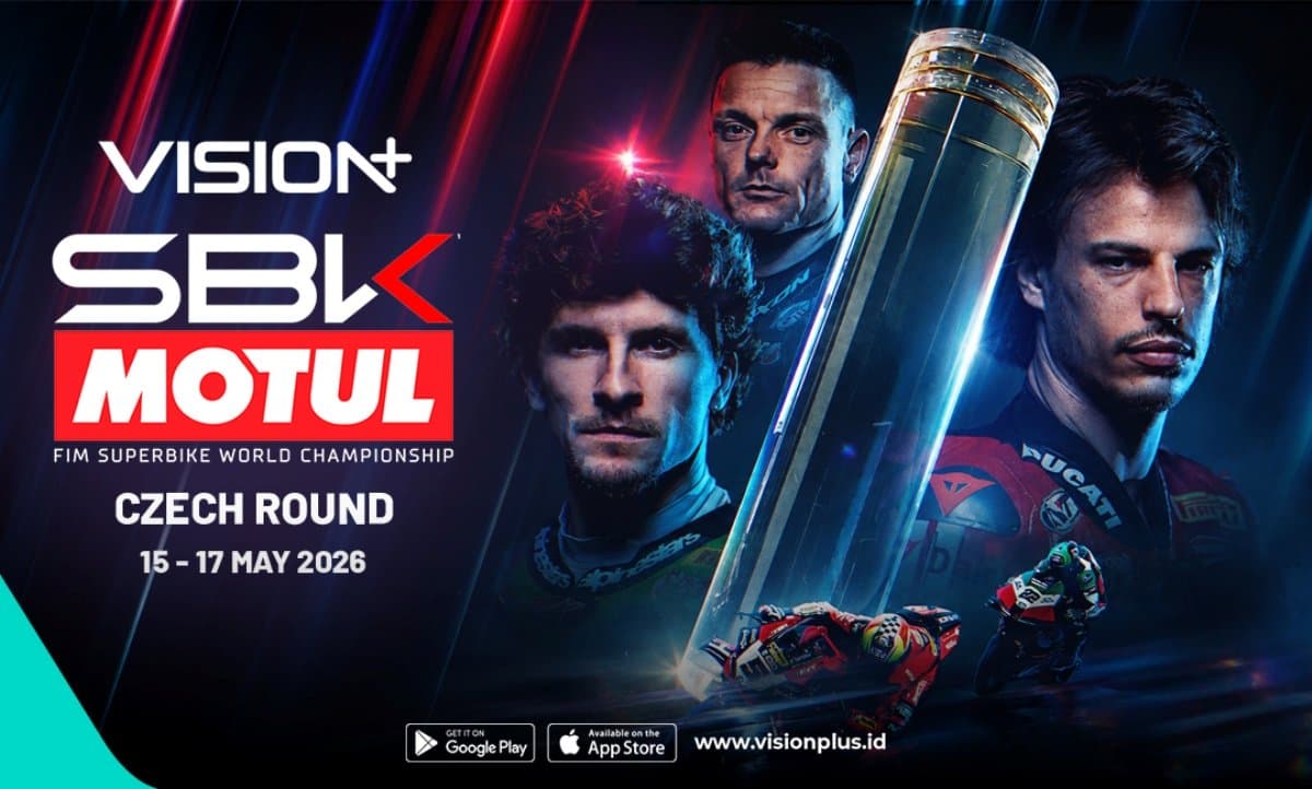 Jadwal dan Link Live Streaming WSBK Republik Ceko 2026 di Vision+ Jadwal dan Link Live Streaming WSBK Republik Ceko 2026 di Vision+
