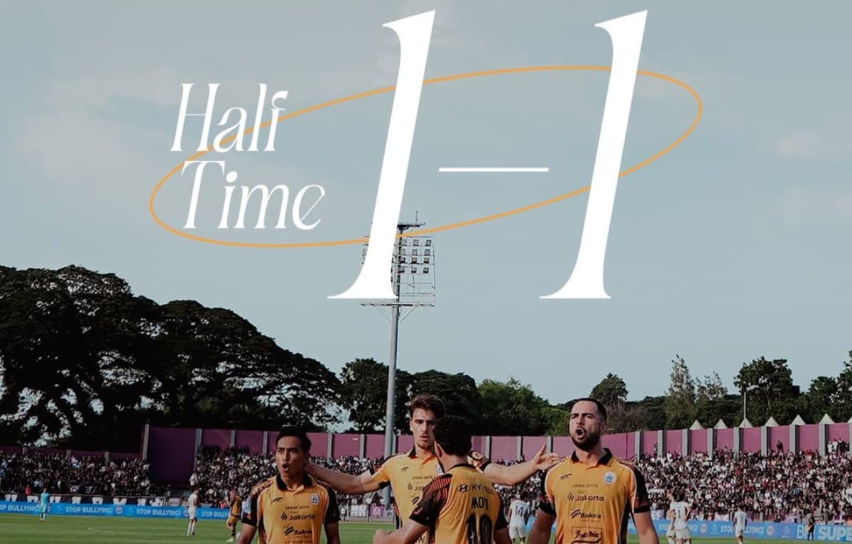 Hasil Babak Pertama Persik Kediri vs Persija Jakarta di Super League 2025-2026: Skor Sama Kuat 1-1 Hasil Babak Pertama Persik Kediri vs Persija Jakarta di Super League 2025-2026: Skor Sama Kuat 1-1
