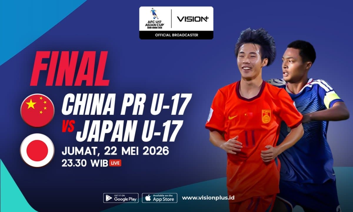 Jadwal dan Link Live Streaming Timnas China U-17 vs Jepang di Final Piala Asia U-17 2026 Jadwal dan Link Live Streaming Timnas China U-17 vs Jepang di Final Piala Asia U-17 2026