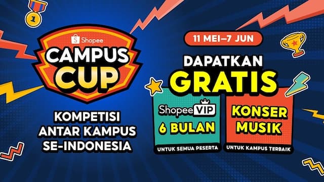 Yuk Ikuti Shopee Campus Cup, Menangkan Konser Musik Gratis! Yuk Ikuti Shopee Campus Cup, Menangkan Konser Musik Gratis!