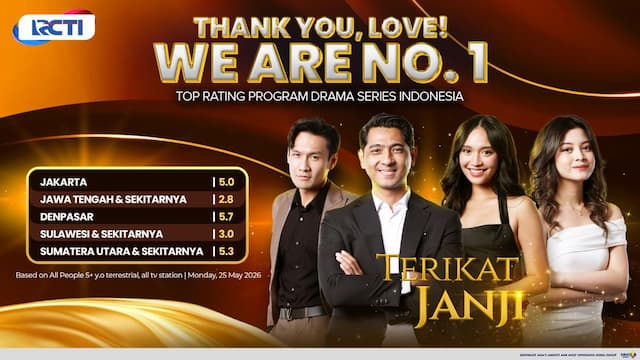 Viral di Mana-Mana, Terikat Janji Berhasil Duduki Posisi No.1 Drama Series Indonesia! Viral di Mana-Mana, Terikat Janji Berhasil Duduki Posisi No.1 Drama Series Indonesia!
