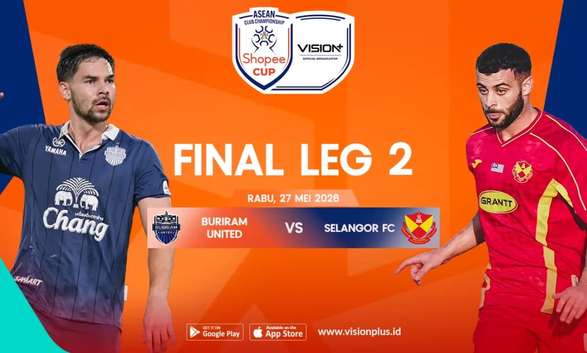 Jadwal dan Link Live Streaming Buriram United vs Selangor FC di Final ASEAN Club Championship 2025-2026 Jadwal dan Link Live Streaming Buriram United vs Selangor FC di Final ASEAN Club Championship 2025-2026