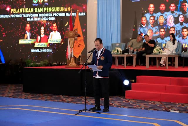 Lantik Pengurus Baru Malut, Ketum PBTI Richard Tampubolon Targetkan Orbitkan Atlet Lokal ke Kancah Dunia Lantik Pengurus Baru Malut, Ketum PBTI Richard Tampubolon Targetkan Orbitkan Atlet Lokal ke Kancah Dunia