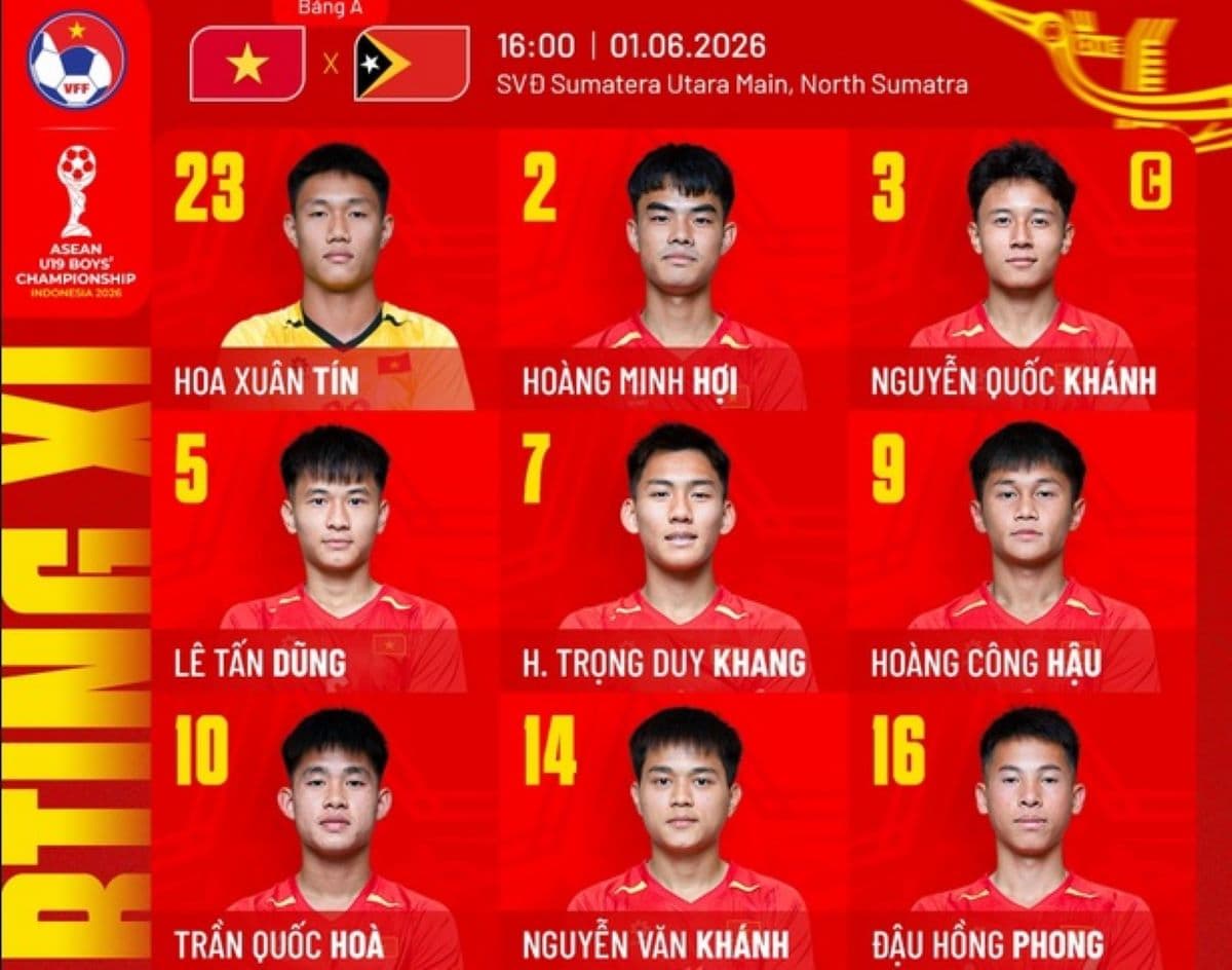 Hasil Timnas Vietnam U-19 vs Timor Leste U-19 di Piala AFF U-19 2026: The Golden Star Warriors Muda Menang Telak 3-0 Hasil Timnas Vietnam U-19 vs Timor Leste U-19 di Piala AFF U-19 2026: The Golden Star Warriors Muda Menang Telak 3-0