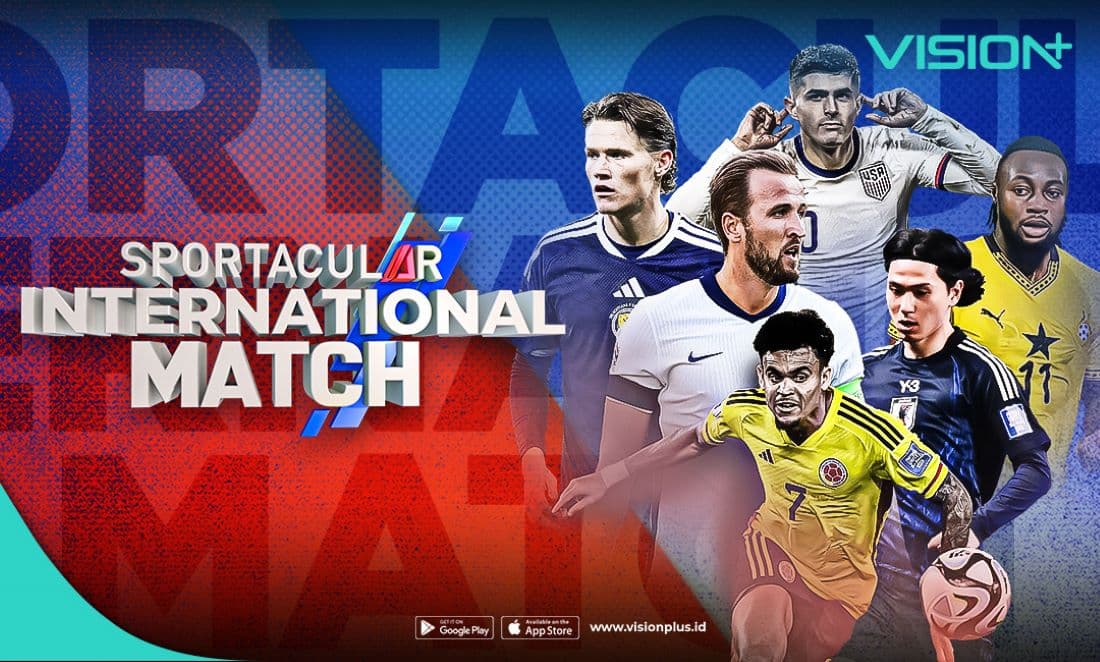 Jadwal Live Streaming Sportacular International Match di Vision+: Ada Portugal vs Cile hingga Inggris vs Selandia Baru Jadwal Live Streaming Sportacular International Match di Vision+: Ada Portugal vs Cile hingga Inggris vs Selandia Baru