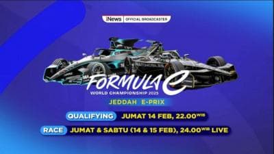 Jadwal Formula E 2024-2025 Pekan Ini: 22 Pembalap Bersaing di Jeddah E-Prix, Live di iNews Jadwal Formula E 2024-2025 Pekan Ini: 22 Pembalap Bersaing di Jeddah E-Prix, Live di iNews