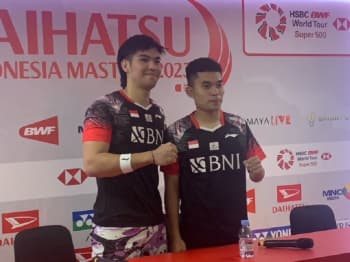 Tembus Final Indonesia Masters 2023, Leo Rolly Carnando/Daniel Marthin Berterima Kasih kepada Penonton Istora