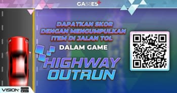 Dapatkan Skor Dengan Mengumpulkan Item di Jalan Tol dalam Game Highway Outrun!