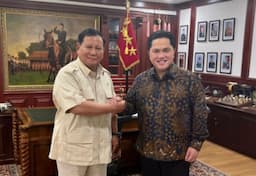 Unggul Elektabilitas, Duet Prabowo-Erick Potensial Jadi yang Terkuat