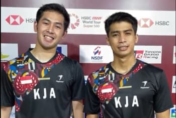 Tembus Perempatfinal Thailand Open 2023, Sabar Karyaman/Reza Pahlevi Puas Tebus Hasil Buruk di Malaysia Masters