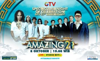 Anniversary ke-21, GTV Gelar Amazing 21 Bertabur Bintang