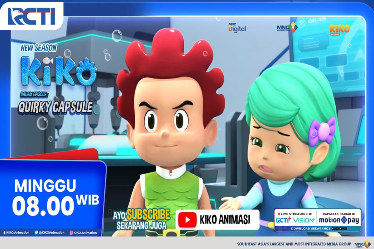KIKO Animasi Episode QUIRKY CAPSULE, Minggu 31 Agustus 2025 Jam 08.00 Pagi di RCTI KIKO Animasi Episode QUIRKY CAPSULE, Minggu 31 Agustus 2025 Jam 08.00 Pagi di RCTI