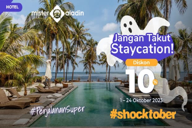 Nikmati Momen Staycation Bersama Keluarga dan Sahabat dengan Diskon Spesial dari Mister Aladin! Nikmati Momen Staycation Bersama Keluarga dan Sahabat dengan Diskon Spesial dari Mister Aladin!