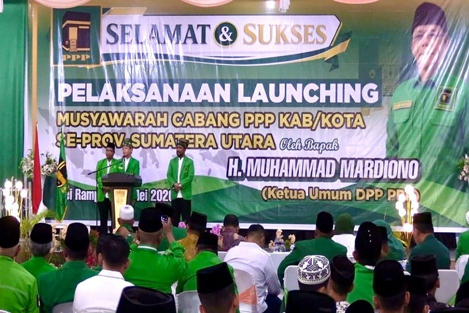 Buka Muscab Sumut, Mardiono Ajak Kader PPP Bersatu Hadapi Agenda Politik Buka Muscab Sumut, Mardiono Ajak Kader PPP Bersatu Hadapi Agenda Politik