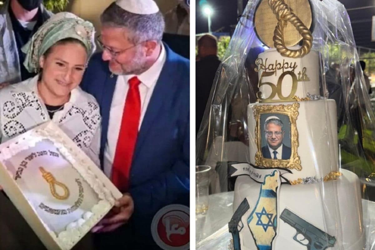 Kue Ultah Menteri Israel Bergambar Tali Gantungan, Rayakan Hukuman Mati Tawanan Palestina Kue Ultah Menteri Israel Bergambar Tali Gantungan, Rayakan Hukuman Mati Tawanan Palestina