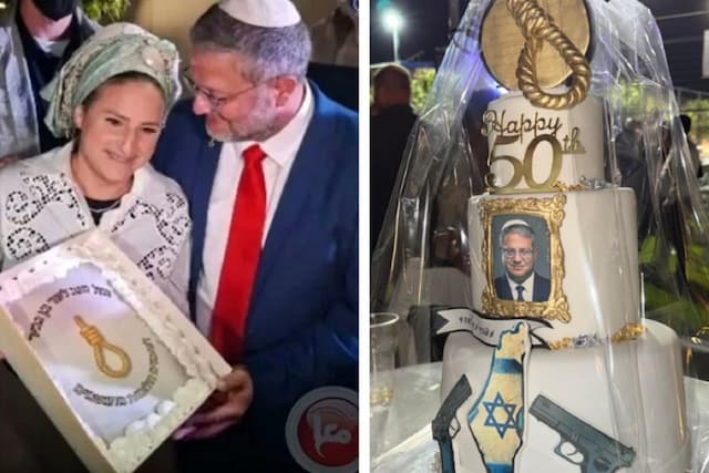 Kue Ultah Menteri Israel Bergambar Tali Gantungan, Rayakan Hukuman Mati Tawanan Palestina Kue Ultah Menteri Israel Bergambar Tali Gantungan, Rayakan Hukuman Mati Tawanan Palestina